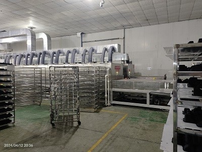 Apparecchiature di asciugatura a vuoto a microonde di capacità da 1 a 10 T/h con tasso di riduzione dell'acqua del 95%
