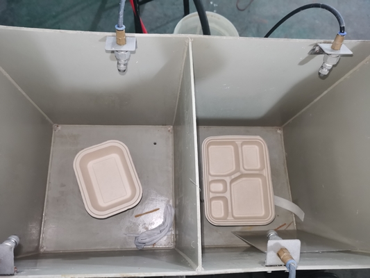 1100 mm * 410 mm * 1100 mm Macchina per rivestimento a spruzzo per contenitori di pasta alimentare