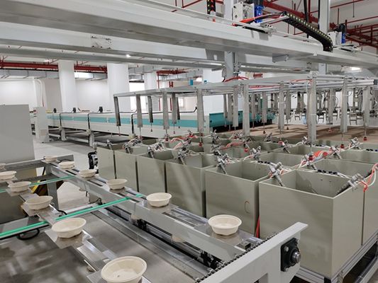 Macchina per rivestimento a rotazione a 24 stazioni per la fibra di stampaggio della polpa con rivestimento di barriera