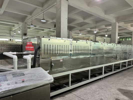 Produzione sostenibile Progettazione eco-consapevole Macchina di asciugatura a microonde a 14 fasi per polpa di pesce