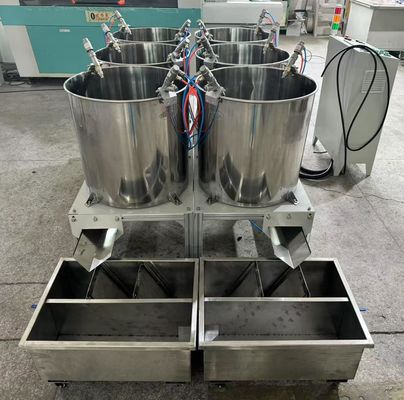 Macchina per rivestimento a rotazione a sei stazioni per la stampaggio della pasta di carta imballaggi alimentari e imballaggi industriali
