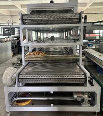 Doppia strato di gas naturale macchina di asciugatura industriale in acciaio inossidabile perforazione catena di piastra cintura per la polpa muffa bottiglia utensili da tavola High End pacchetto industriale