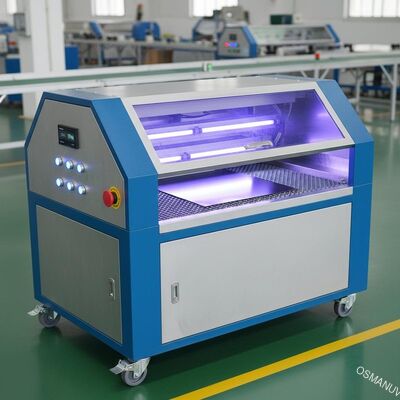 Risparmio energetico Tre lampade UV Curing Machine 5-20m Per Min Metal Sheet UV Led Machine