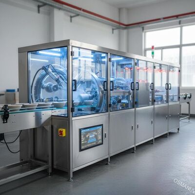 Linea di rivestimento automatico a rotazione ad alta precisione per rivestimento interno uniforme di prodotti stampati in polpa