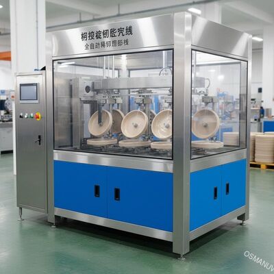 Linea interna di rivestimento a centrifugazione per prodotti di stampaggio della polpa - Macchina di rivestimento di precisione completamente automatica
