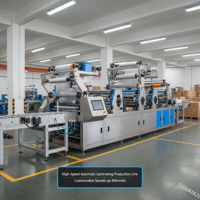 Linea di produzione automatica ad alta velocità per laminazione per imballaggi flessibili | Velocità personalizzabili fino a 300 m/min