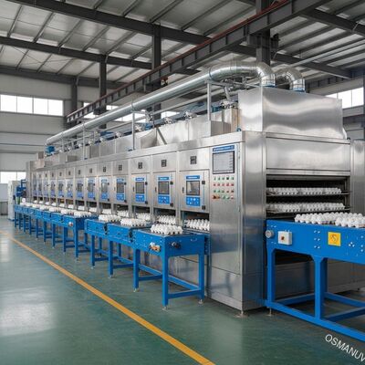 Linea di essiccazione a gas naturale a controllo di precisione per prodotti di stampaggio della polpa di alta qualità