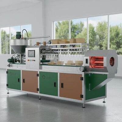 Macchina di rivestimento a base di polpa di cellulosa eco-centrica per l'applicazione di rivestimenti a base biologica su prodotti a base di paglia e fibra di bambù