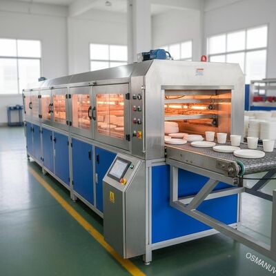 Bagasse Pulp Molding IR Drying Machine Sistema di asciugatura rapida da 2,2 metri per la produzione sostenibile di stoviglie