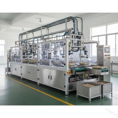 Linea di rivestimento a rotazione ad alta velocità a 24 stazioni per imballaggi stampati in pasta di cellulosa