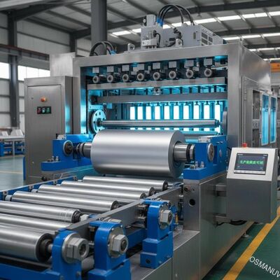 Linea di rivestimento a rullo per bobine metalliche con rivestimento UV ad alta precisione e larghezza personalizzabile per applicazioni industriali