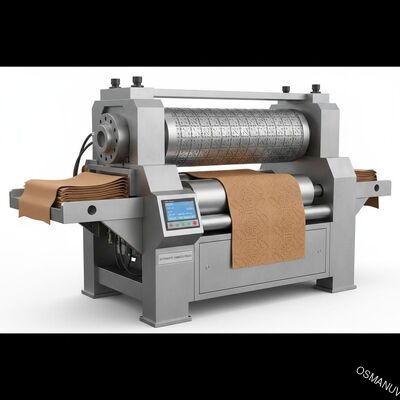 Macchina di pressatura automatica di incisione con modello di rullo personalizzabile, larghezza massima di incisione di 600 mm e pressione lineare massima di 20 kN/m