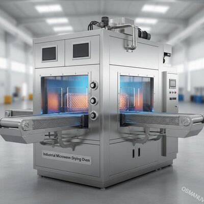 Forno per l'essiccazione a microonde industriale con riscaldamento volumetrico continuo a cinghia e potenza personalizzabile