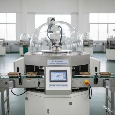 Linea interna di rivestimento a centrifugazione per prodotti di stampaggio della polpa - Macchina di rivestimento di precisione completamente automatica