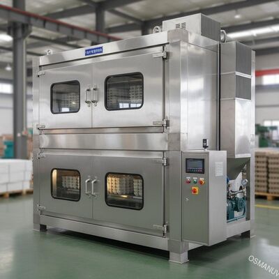 Forno essiccatore a gas naturale a doppio piano ad alta capacità per stampaggio di polpa industriale