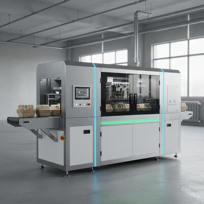Stampante digitale ad alta velocità a passaggio singolo per contenitori alimentari in polpa stampata