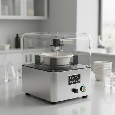 Rivestimento a rotazione a stazione singola per contenitori alimentari a pasta di pasta stampata    Benchtop design con apparecchiature personalizzabili per la ricerca e lo sviluppo e la produzione a piccoli lotti
