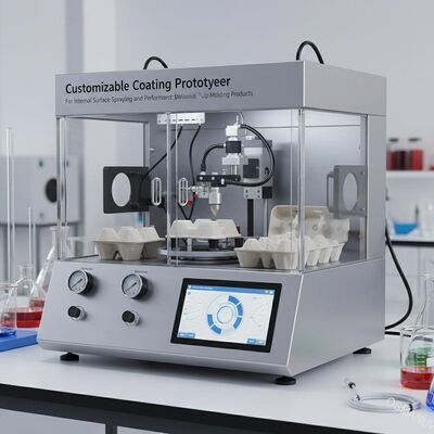 Prototipatore di rivestimenti personalizzabili | Per la spruzzatura interna e la valutazione delle prestazioni dei prodotti di stampaggio della polpa