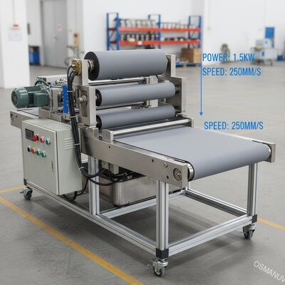 Nastro trasportatore piano inverso della macchina di rivestimento del rotolo del diametro di 1.5KW 250mm