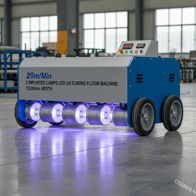 le lampade importate 20m/Min 5 hanno condotto il pavimento di trattamento uv lavora la larghezza a macchina di 1320mm