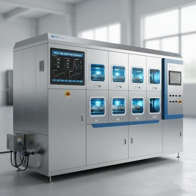 Essiccatore a microonde multi-zona di precisione con feedback di umidità in tempo reale per stampaggio di polpa di alta qualità