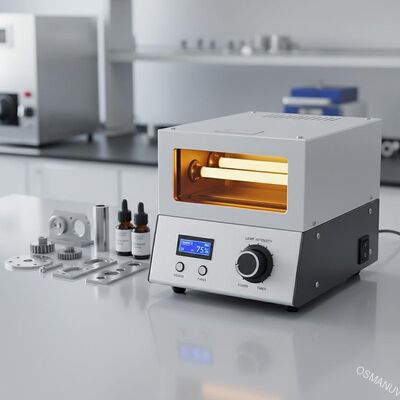 Benchtop 102 UV Curing Machine per rivestimenti a base di olio ️ Larghezza compatta di 350 mm con intensità di lampada personalizzabile per produzione di laboratorio e piccoli lotti