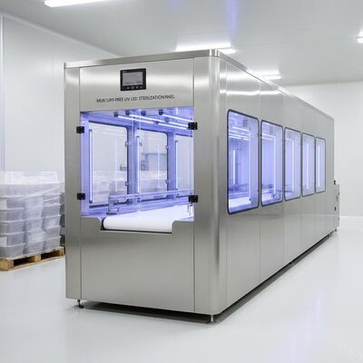 Tunnel di sterilizzazione UV LED senza mercurio per linee di confezionamento alimentare
