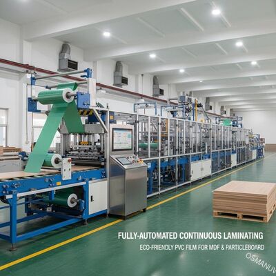Linea di produzione di laminazione continua completamente automatizzata per film in PVC ecologico | Progettata per MDF e truciolare