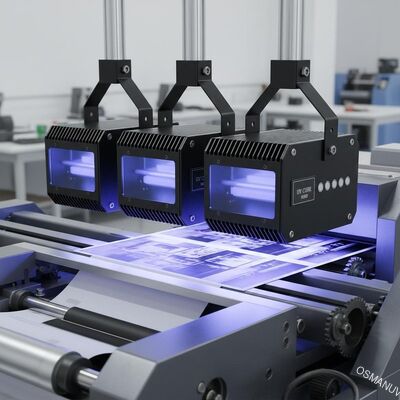 3 UV nerofumo il torchio tipografico è UV curato dopo la regolazione dell'attrezzatura di trattamento uv