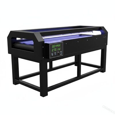 Macchina uv del trasportatore del nero di 27.5KW 3m/Min con l'esposizione di velocità del LED