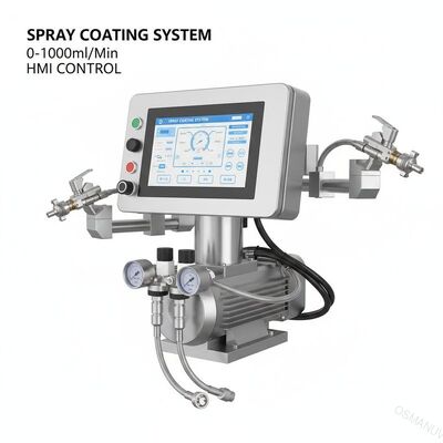 0-1000 ml/min Volume di spruzzatura Sistema di rivestimento con spruzzatura Sistema di controllo HMI