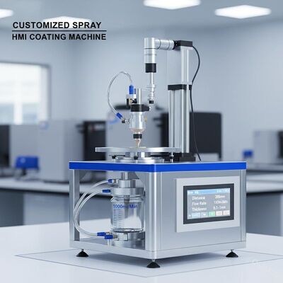 Su misura spruzzi la distanza 1000ml/Min 0.1-3mm della macchina di rivestimento di HMI 200mm