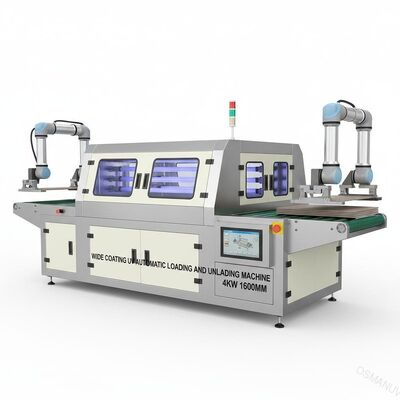 Ampia macchina automatica uv ricoprente 4KW 1600mm di scarico e di caricamento