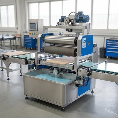 Macchina di rivestimento a due rulli personalizzabile per diversi substrati - vetro, metallo, tavole composite