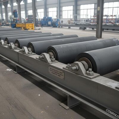 Larghezza massima del rivestimento 1000 mm Rulli trasportatori pesanti con diametro 200-400 mm