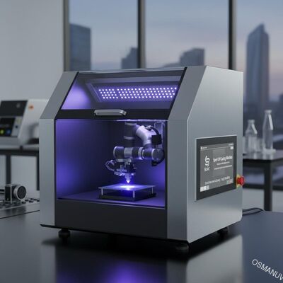 Macchina per la cura UV spot per la cura selettiva delle aree. Alta flessibilità