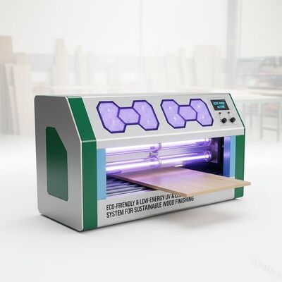 Sistema di raffreddamento UV e LED ecologico e a basso consumo energetico per la finitura sostenibile del legno