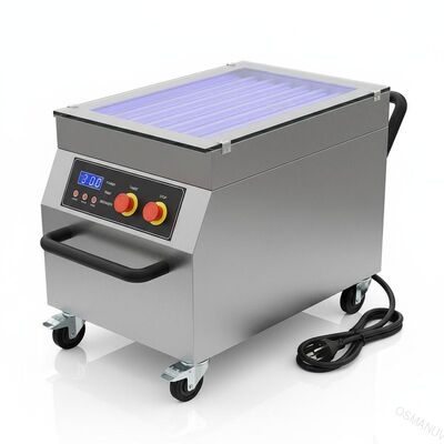 Macchina di trattamento mobile di luce UV, macchina uv laminata a freddo dell'essiccatore del piatto