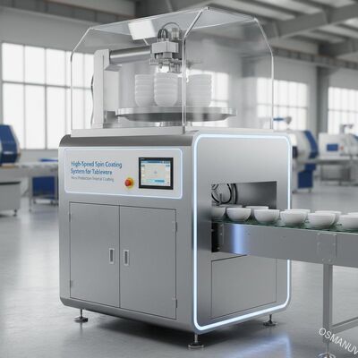 Sistema di Spin Coating ad Alta Velocità per Stoviglie | Rivestimento Interno per Produzione di Massa