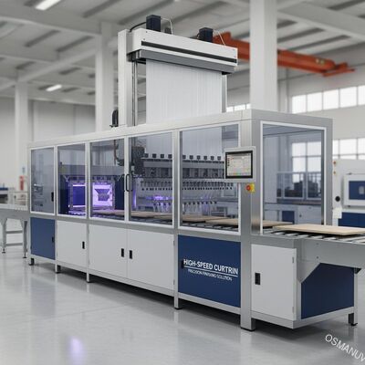 Linea di rivestimento a velocita' elevata per mobili a pannelli piatti - soluzione di finitura di precisione