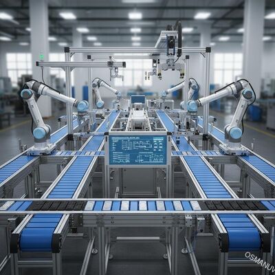 Linea di produzione di nastri trasportatori personalizzabili ad alta efficienza per l'automazione industriale