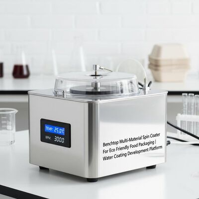 Benchtop Multi-Material Spin Coater per imballaggi alimentari ecologici.