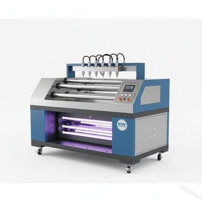 Macchina di rivestimento UV dello spruzzo del rullo per il cuscinetto piano di legno 620Mm KHV del pannello del PVC