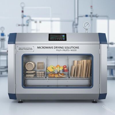 Soluzioni di asciugatura a microonde personalizzabili: asciugatura interna di precisione per lo stampaggio di pasta, frutta e pannelli di legno