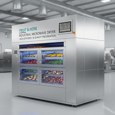 Essiccatore industriale a microonde per frutta ed erbe aromatiche | Alta efficienza e conservazione della qualità