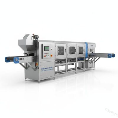 Apparecchiature per l'essiccazione a microonde personalizzabili da 1 a 10 m/min per uso industriale ed sperimentale