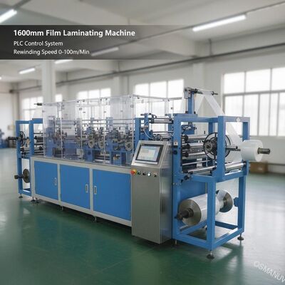 Macchina per laminare pellicole da 1600 mm con sistema di controllo PLC