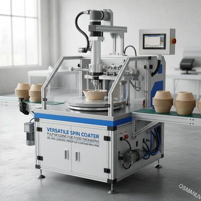 Versatile Spin Coater Pulp Molding For Food Packaging Oil And Leakage Proof UV Coating Machine (Motore di rivestimento UV a prova di perdite)