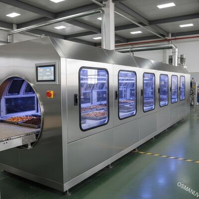 Macchine per asciugatrice a microonde alimentari industriali 380V 10m/min