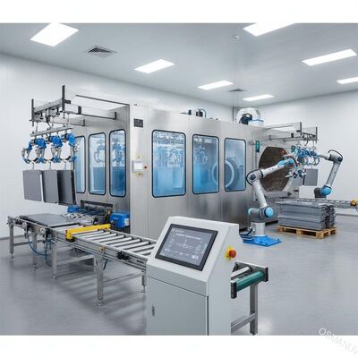 Spruzzi la linea di produzione della pittura di spruzzo della macchina ricoprente caricamento automatico e scaricare la fabbrica del sistema